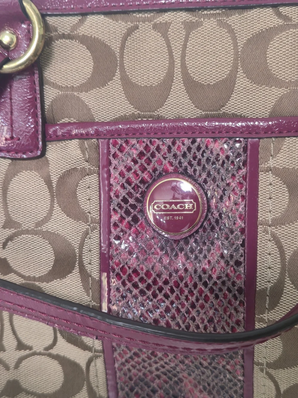 Coach elegant tote